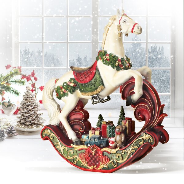 Large iced Glittered fashion rocking horse